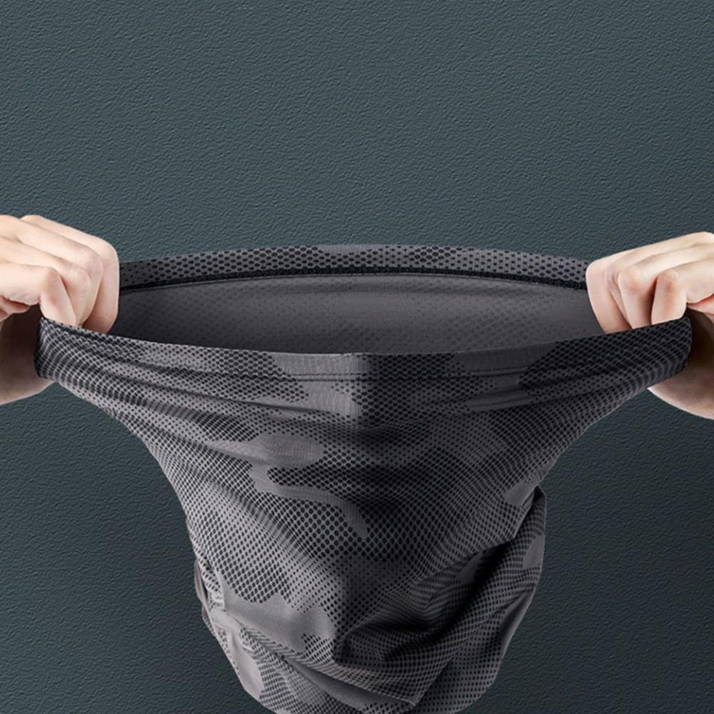 Quick-drying Ice Silk Face Cover Semi Obscured Surface Breathable Bandana UV Protection Scarf