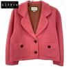 619267 Pink Interlocking G Button Tweet Tailored Jacket Jacket 36 pinkUsed
