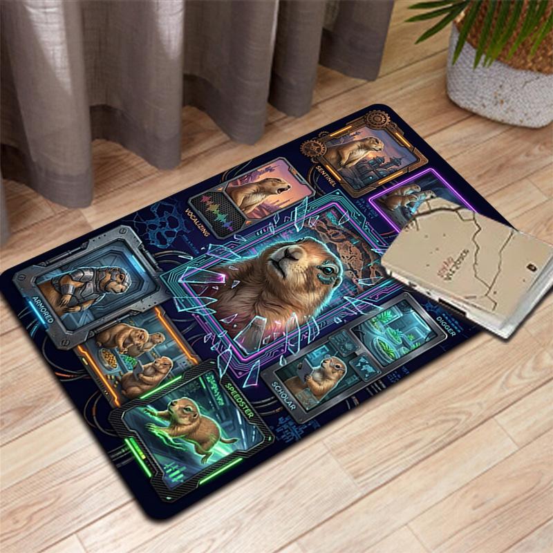 Groundhog Roles SciFi Pattern Rug Floor Mat for Living Room or Bedroom Soft and Comfortable Carpet a Gift for Birthday and Holiday.