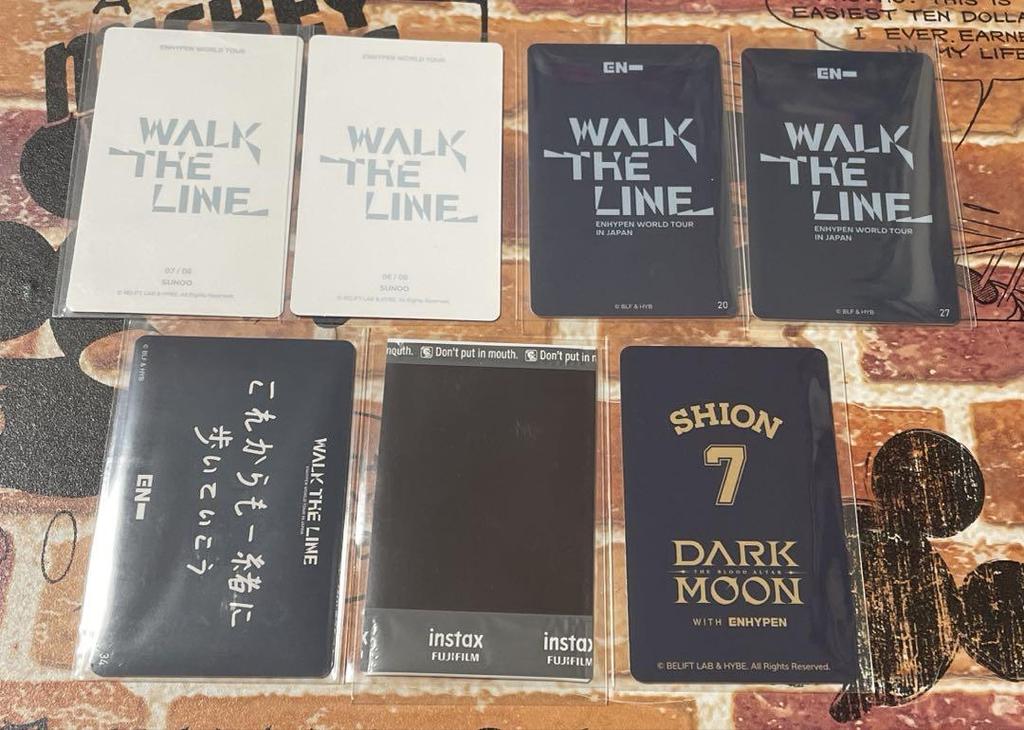 [USED] ENHYPEN SUNOO Trading Card & Instant Photo Card Set of 7