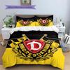 Dresden Sport Club Large Emblem Flag Print 3‑Pieces Duvet Cover Set Sport Fan Bedding Bedroom Home Decor Without Pillow Core Comforter