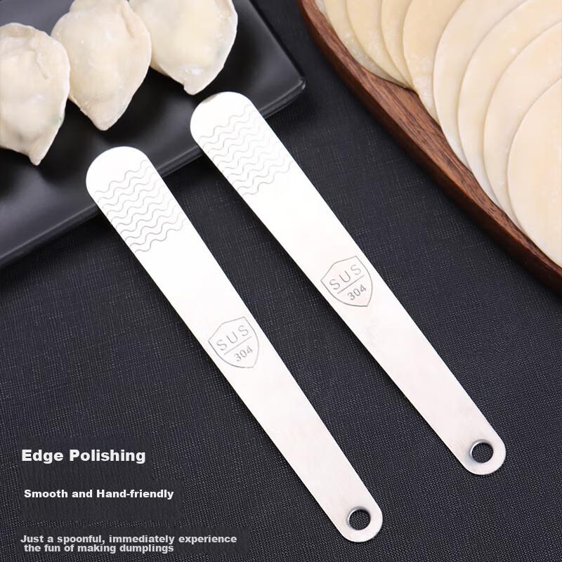 BJ 304 Stainless Steel Dumpling Filling Spoon, Dumpling Maker Tool, Wonton And Wokuei Filling Mixer Spoon, 3 Pieces