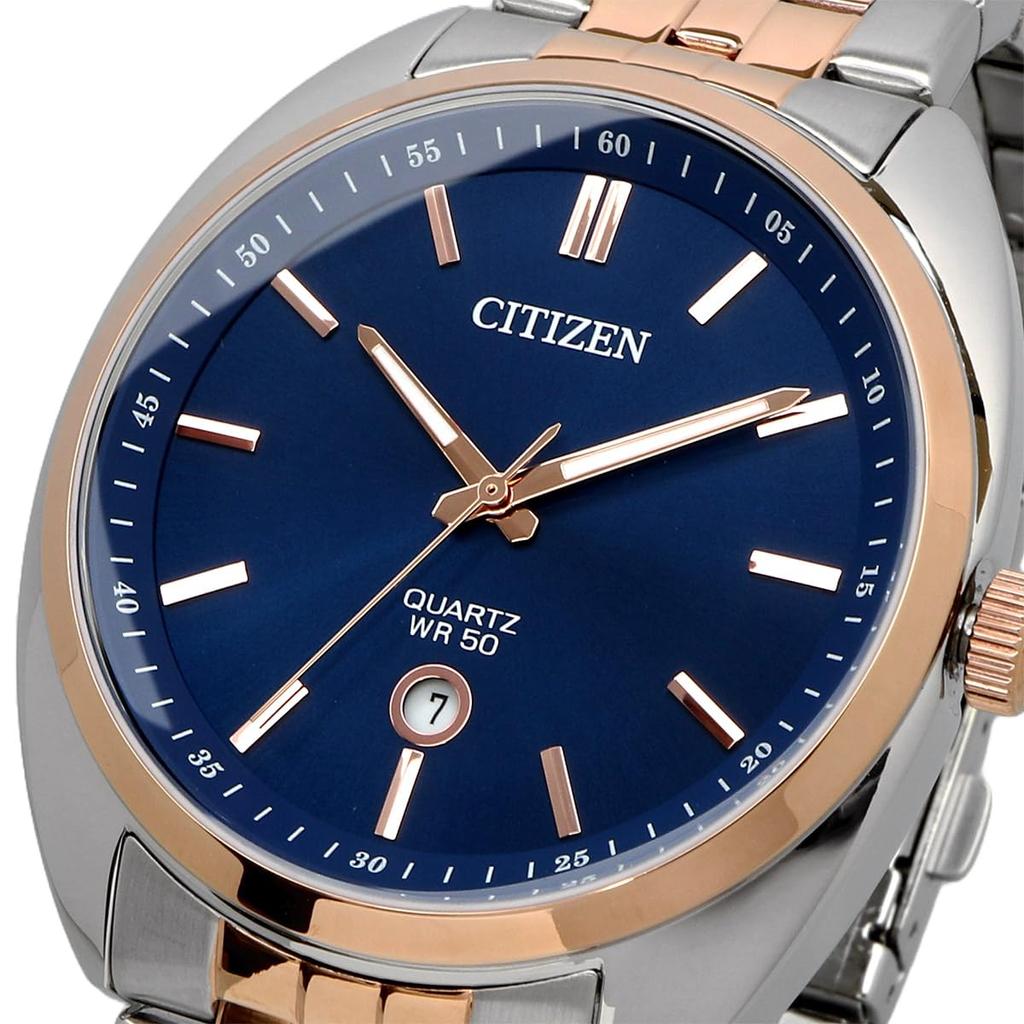 Citizen Citizen Watch Quartz Analog Stainless Steel Combination Belt Silver Pink Gold Navy Men's BI5096-53L [item]