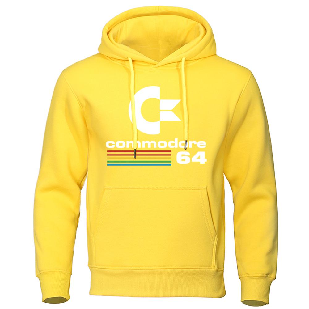 Удобный мужской спортивный костюм осень-зима толстовка с капюшоном Commodore 64 Cool Clothing Длинные рукава толстовки