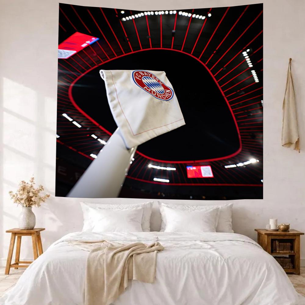 Bayern Munich Wall Decor Tapestry Art For Pet Memorial Birthdaywedding Party Backdrop Family Gift