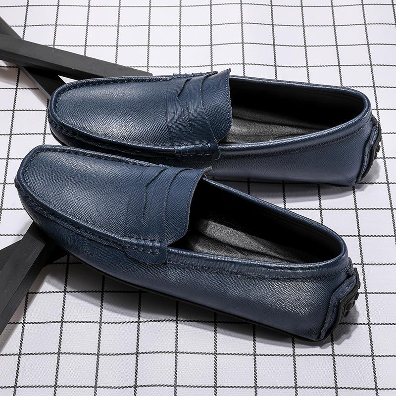 Мужская обувь из натуральной кожи, роскошные формальные повседневные туфли на плоской подошве, мужские мокасины, мужские дышащие туфли-лодочки без застежек, большие размеры 38-49