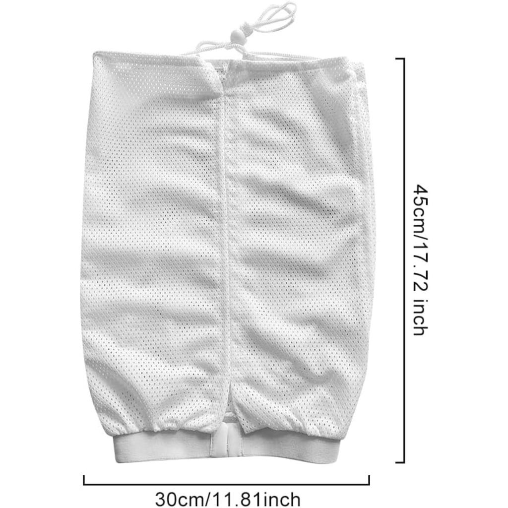EMVANV Net Plopping Cap for Drying Curly Hair,Adjustable Net Hair Plopping Bonnet Curly Hair Bonnet Net Plopping Cap for Fast Drying(White)