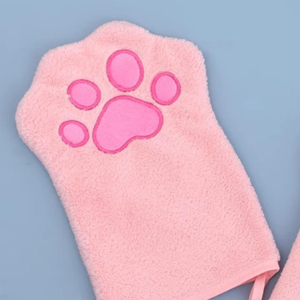 Уютное полотенце-перчатка для питомца Полотенце для собаки Полотенце с петлей для подвешивания Толстая ткань Сохраняет питомца в тепле и сухости после купания или плавания
