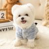Three-dimensional Small Animal Dog Winter Clothes Can Lead Autumn and Winter Small Dog Warm Two-legged Fleece Pet Dog Clothing