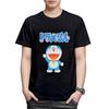 Футболка с коротким рукавом с логотипом Fineplus Doraemon, простой мерч с персонажем