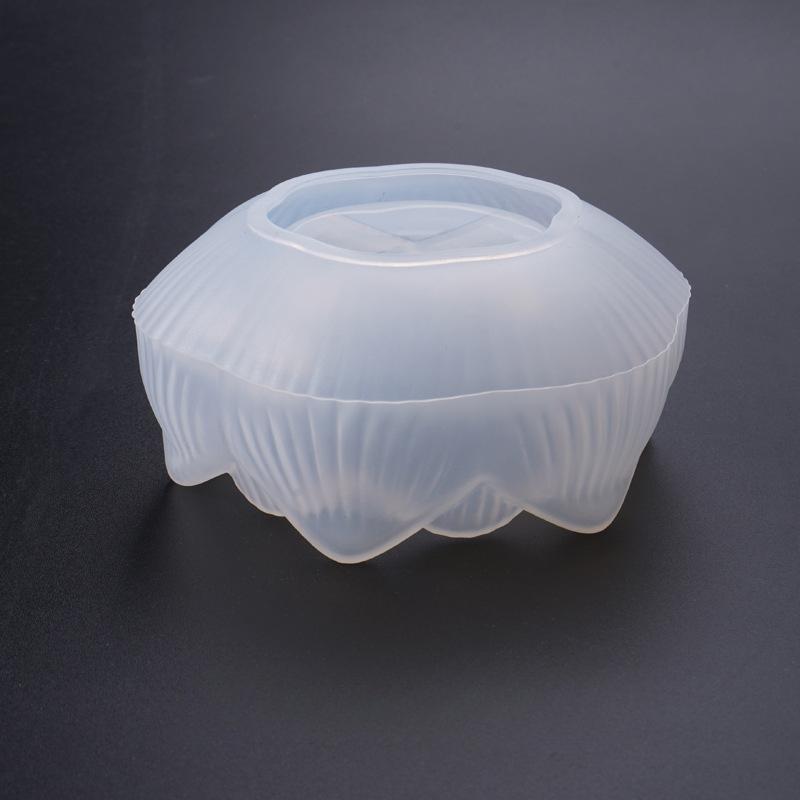 1 шт. эпоксидная форма для подсвечника в виде лотоса, форма для хранения подсвечника в виде лотоса, форма для пепельницы, чашка для хранения, силиконовая форма в горшке