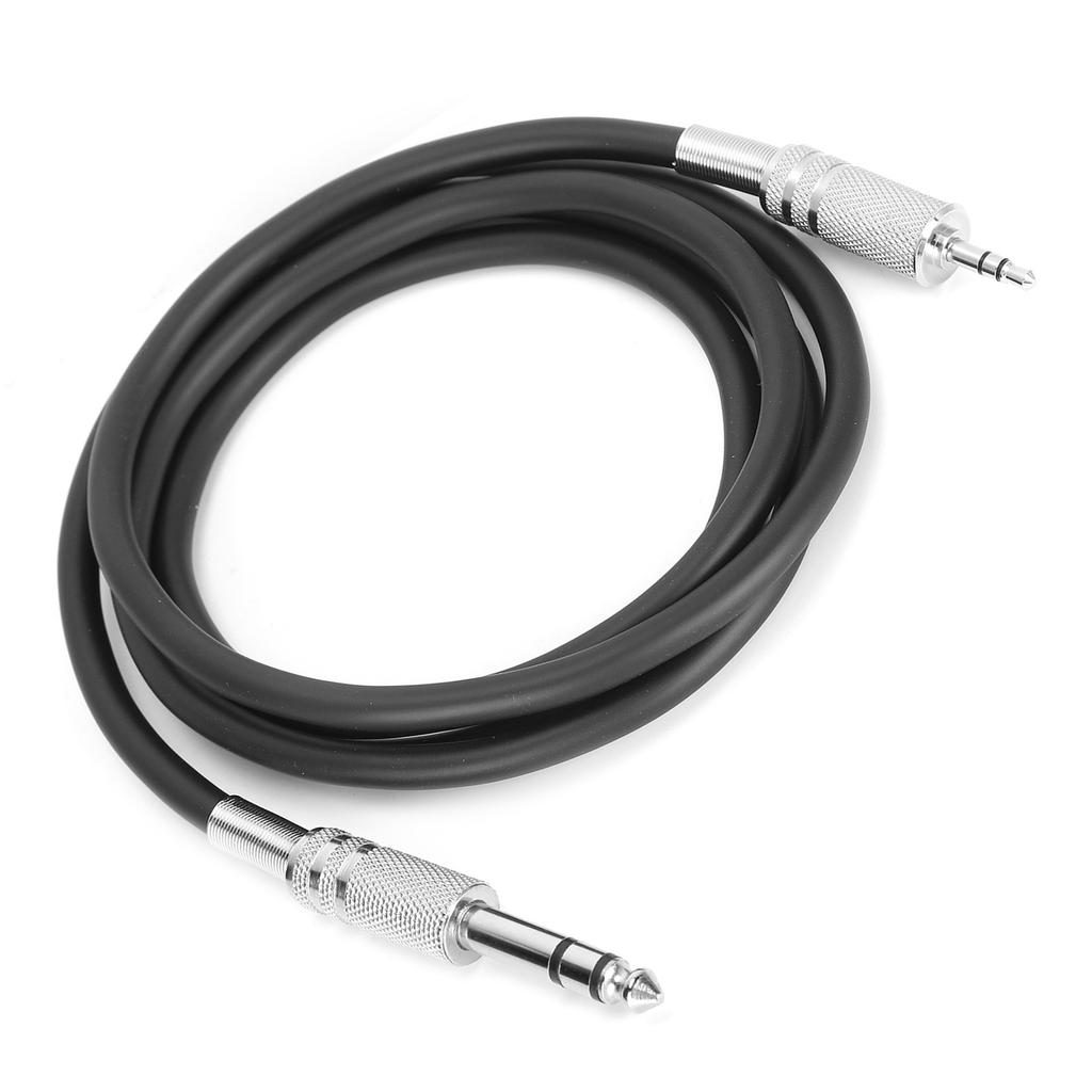 Audio Cable 3.5mm (1 8 Inch) Male to 6.35mm (1 4 Inch) Male TRS Stereo Audio Adapter CableBlack 1.5m 4.9ft