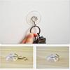 10Pcs/set Bathroom Wedding Supplies Rubber Hangers Clear Sucker Suction Cup Wall Hook Transparent