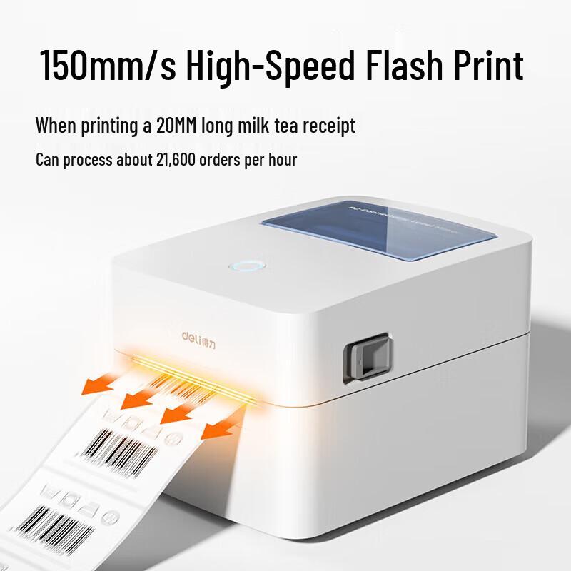 Deli Термоэтикетки принтер GE140W, штепсель CN (адаптер в комплекте)