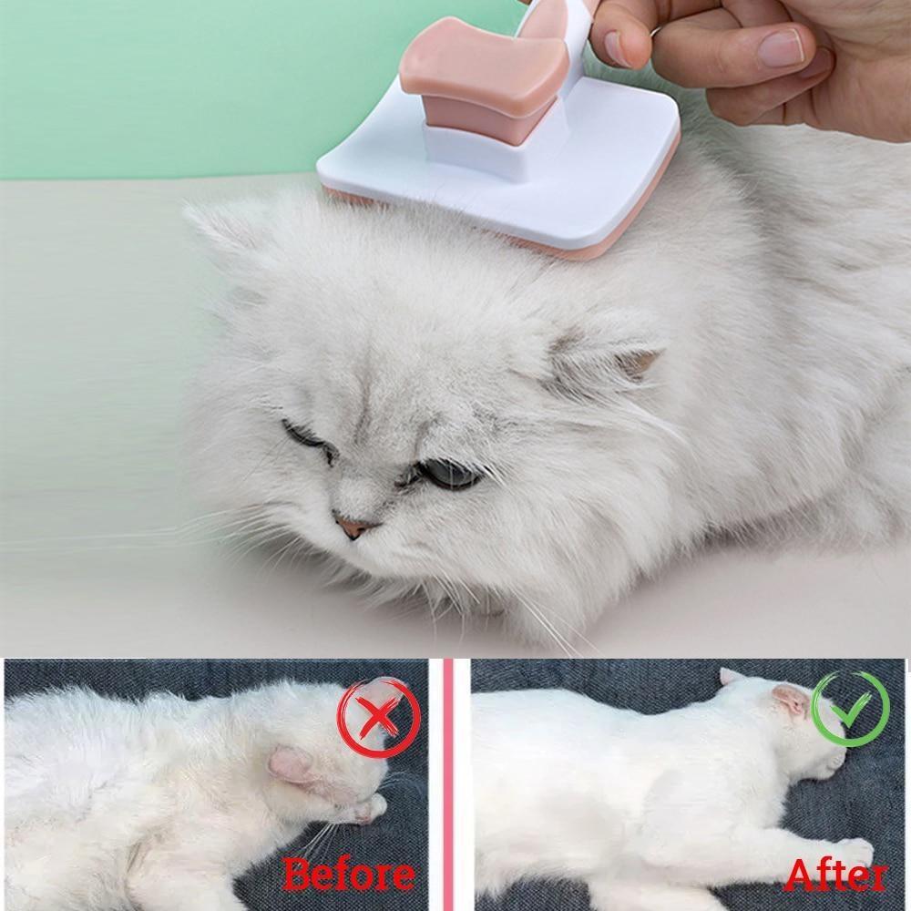 1PC Pet Hair Shedding Comb Dog Cat Cleaning Brush Grooming Long Hair Indoor Cats Pet Supplies