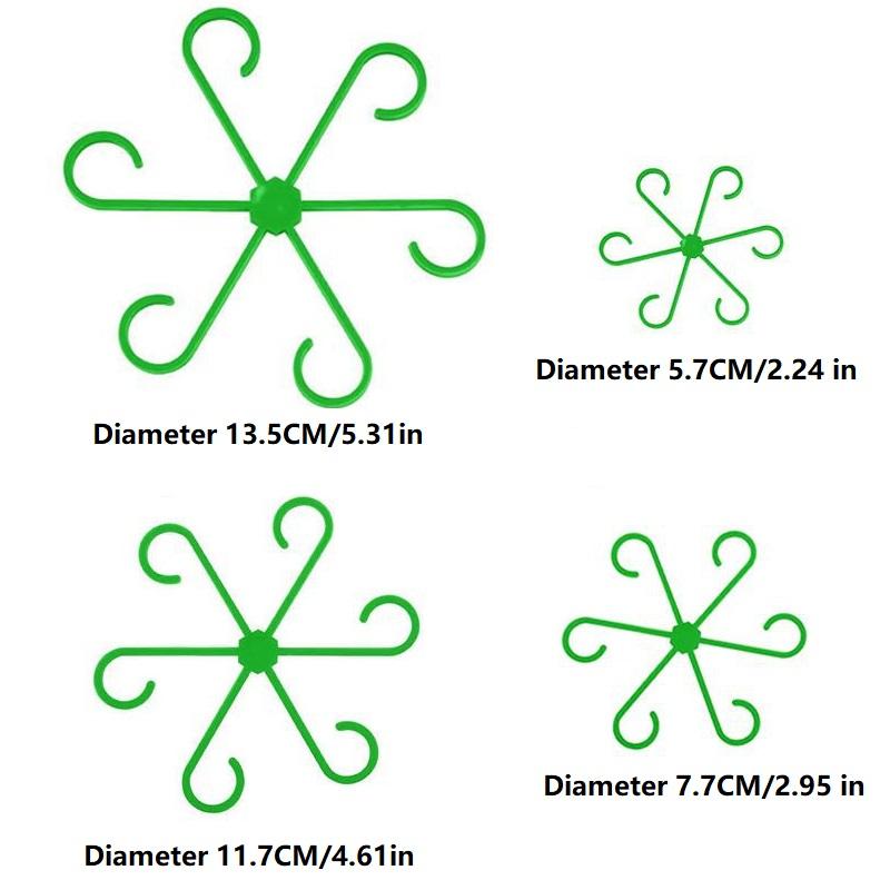 4PCS Plant Anti-Toppling Support Pole - Folding Green Plant Fixator Flower Hydroponic Garden Accessories ZWLZJ02