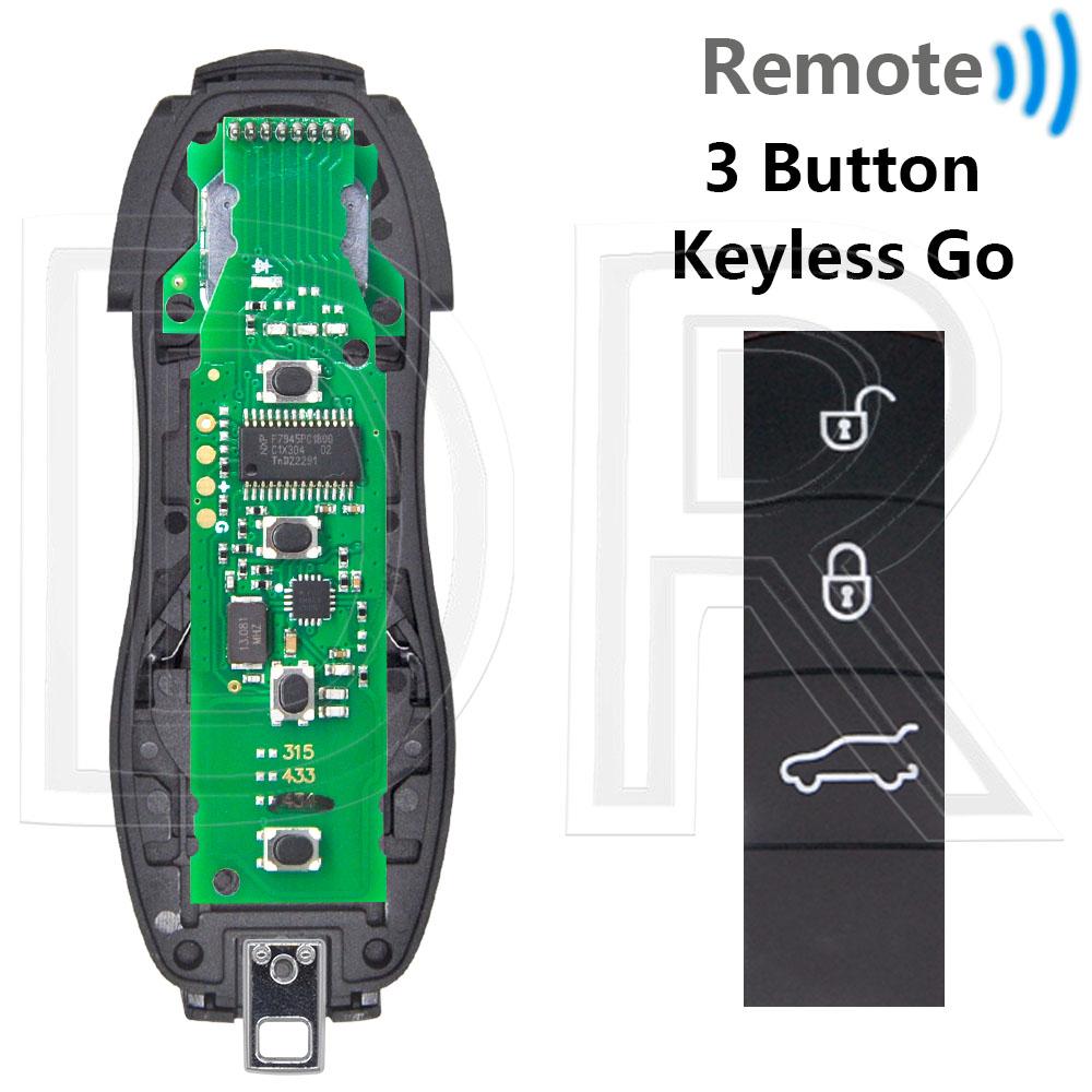 Отличный ID49 PCF7945P 315/433/434 МГц Без Бесключевого Доступа/Keyless Go Автомобильный Пульт Ключ Запчасти для DIY Для Porsche Macan Panamera Cayenne
