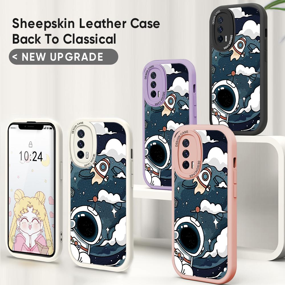 Симпатичный чехол из искусственной кожи для iPhone 14 13 12 Pro Max Samsung Galaxy S23 Ultra S20 FE M32 A13 A20S Redmi Note 10 Xiaomi Poco F3 Мягкий чехол для телефона из ТПУ