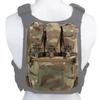 V5 FCPC Plate Carrier Задняя панель Расширительная сумка Дополнение Дополнительный пакет Аксессуары для жилета Airsoft с тройным подсумком