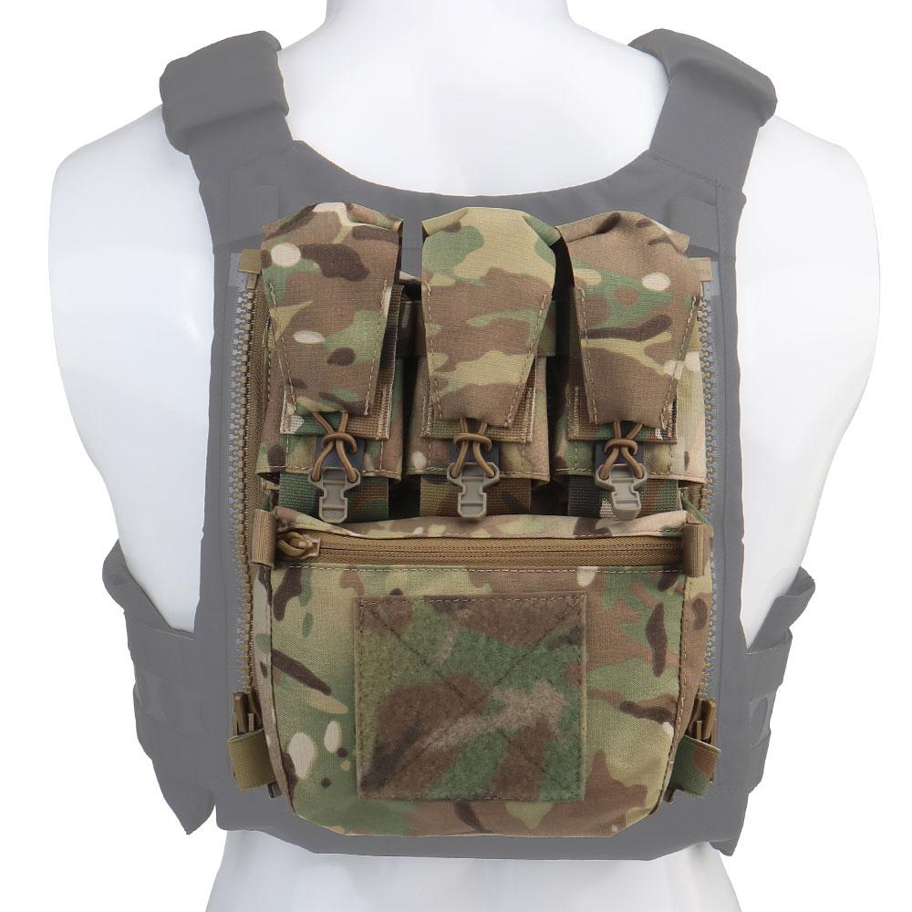 V5 FCPC Plate Carrier Задняя панель Расширительная сумка Дополнение Дополнительный пакет Аксессуары для жилета Airsoft с тройным подсумком