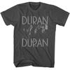 Duran Duran 7 и Trt Фото Монохромный Дым Взрослая Футболка Унисекс Футболка