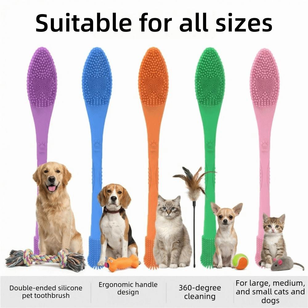 360 ° Cleaning Pet Toothbrush For Large, Medium and Small Cats and Dogs