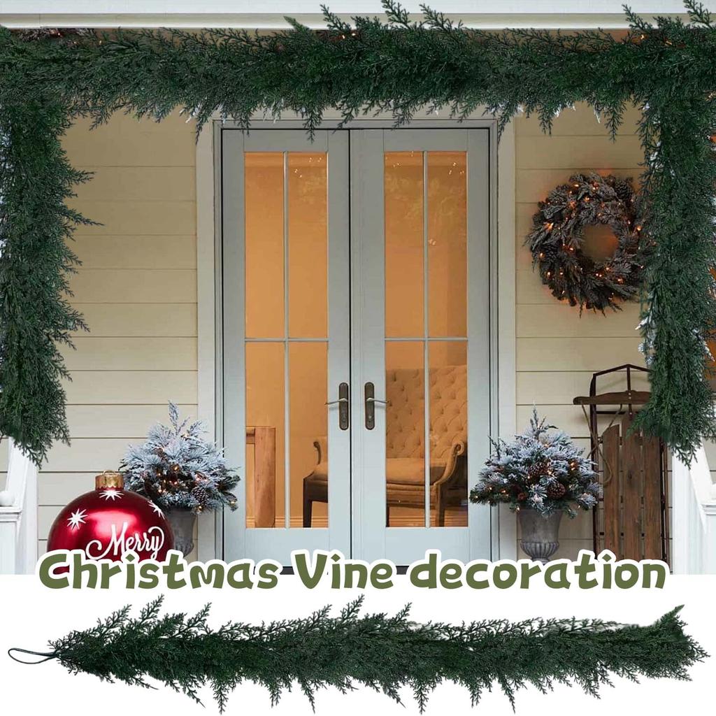 5 Sizes Christmas Decoration Cattail Grass Simulation Rattan Needle Christmas Wreath Christmas Rattan