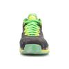 Li Ning WOW 3 Амортизирующие, износостойкие кроссовки для баскетбола средней высоты Мужские Черный Зеленый Желтый ABAJ013-20