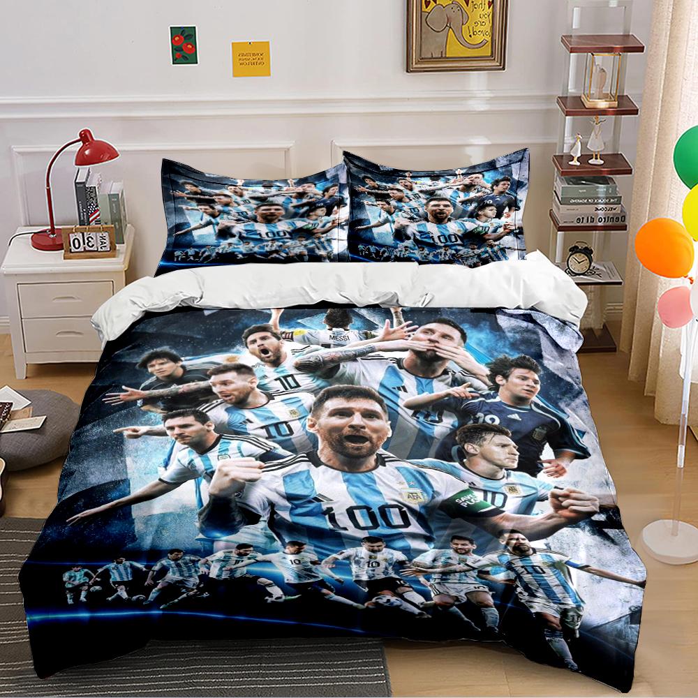 Soccer Star Bedding Set Bedding set (1 duvet cover, 2 pillowcases, duvet not included)