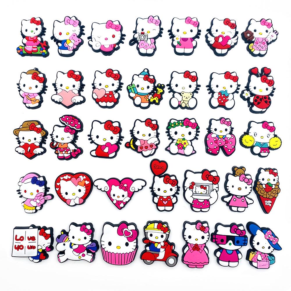 Мягкие резиновые подвески для обуви Hello Kitty из ПВХ – Декорации для обуви своими руками и Садовые аксессуары