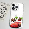 Чехол для телефона Cars L-Lightning M-McQueen Мягкий прозрачный чехол для IPhone 17 16 15 14 13 12 11 Pro Max Mini Plus Ударопрочный чехол