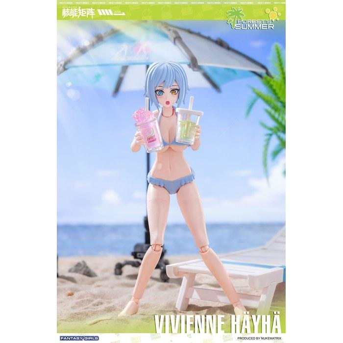 Doyu-sha NUKE MATRIX FOREST SUMMER FANTASY GIRLS VIVIENNE HAYHA Standard Edition 1/12 Scale Approximately 150mm Height Color-Coded Plastic