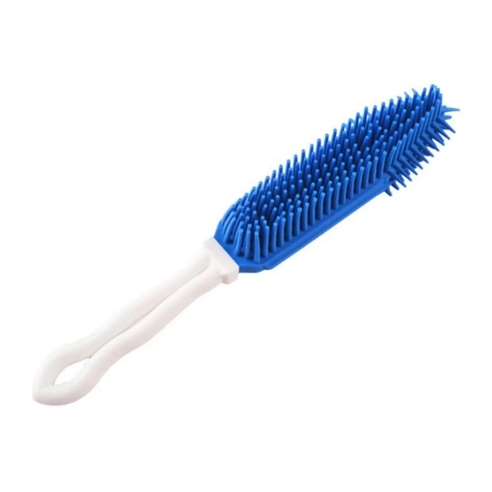 Soft Rubber Bristles Pet Massage Comb Dry and Wet Use Dog Bath Comb Pet Grooming Brush Tool
