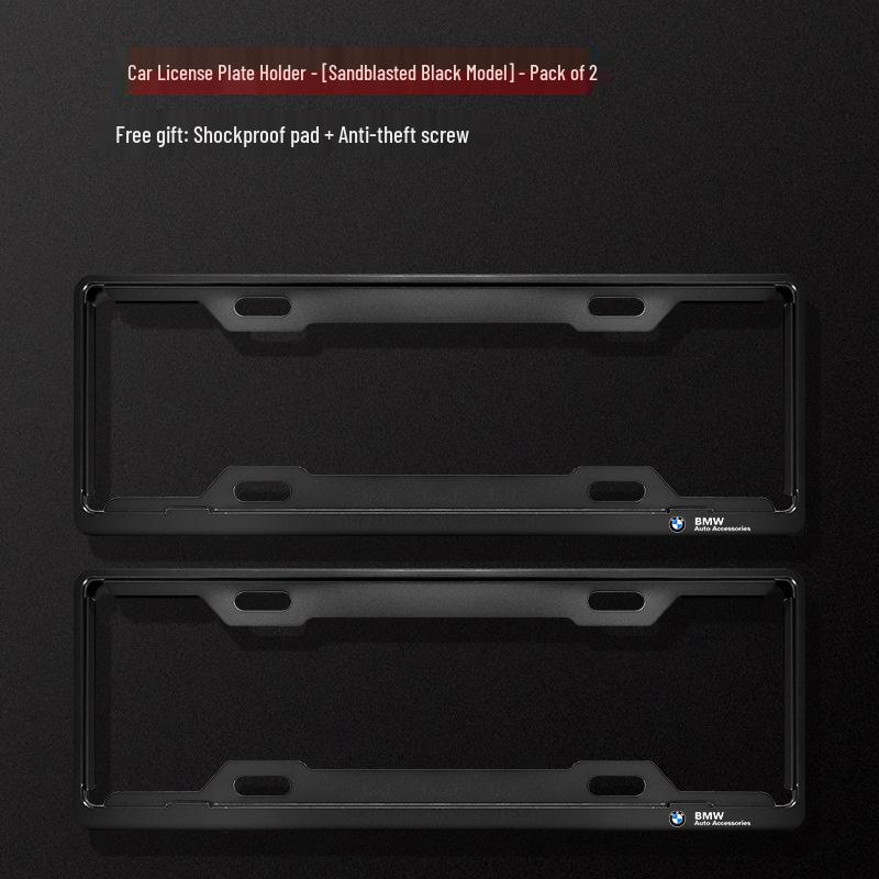 Защитная рамка для номерного знака BMW для 3, 5 Серии и X1-X5 - Утолщенный держатель из алюминиевого сплава.