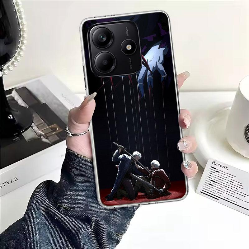 Игровой D-Devil May Cry 5 Мягкий чехол для телефона для Xiaomi Redmi Note 15 14 14S 13 12 Pro Plus 12S 11 11S 11E 10 10S 11T 5G Fundas Coque