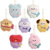 BT21 Character Minini Doll Keyring PONPON-ENJOY Plush, Authentic Official Goods, KPOP, KBeauty, Free Samples