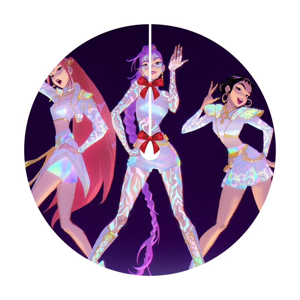 Christmas Tree Skirt Decoration For Home Xmas Tree Decorations Skirt Ornament Festive Holiday Party Decorations Indoor Outdoo 120cm