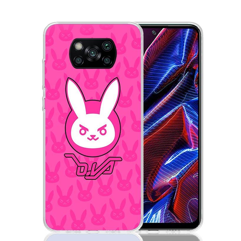 Game O-Overwatchs-DVA Phone Case For Xiaomi Poco F7 Ultra X7 X6 Pro X5 Redmi 15 15C 13 13C 12 12C 10 10A 10C 9 9A 9C 9T Shell Po