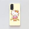 KT62 милый чехол Hello Kitty для Samsung A04 A14 A23 A34 A54 M23 M33 M52 M53 Realme 10 9 C30S C35 C55 VIVO Y02S Y21 Y33S Y51 X80 Pro прозрачный чехол