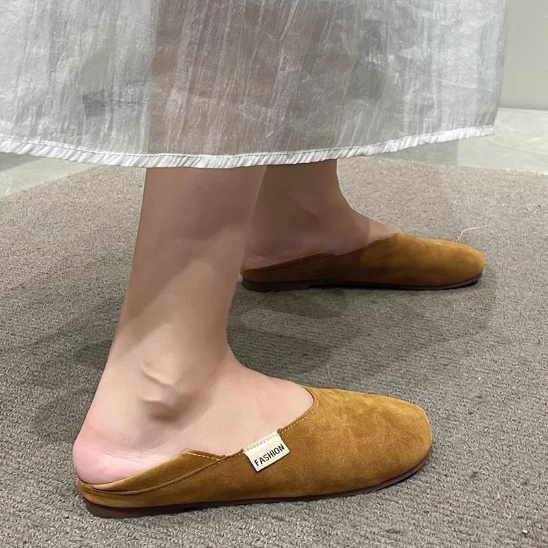 Shoes for Women Summer Casual Round Toe Flats Ladies Shoe Fashion Light Loafers Soft Sole Non-Slip Feminino Zapatos Mujer
