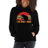 Unisex HoodieI Do What I Want Cat Hoodie Funny Cat Hooded Sweatshirt Coffee Lover Jumper Unisex Retro Classic Hoodies Cat Lover Gift