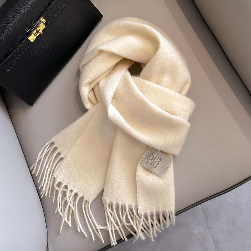 Autumn and Winter Warm New Cashmere Scarf Couple Tassel Shawl Fashion Casual Scarf Premium
