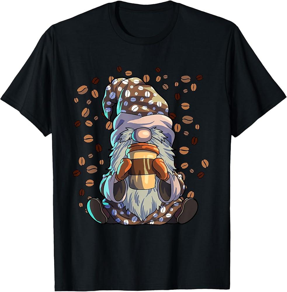 Gnome Coffee Women Café Coffeine Barista Gnome Lover Coffee T-Shirt 2