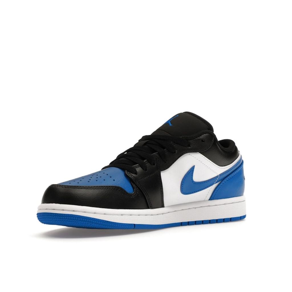 Air Jordan 1 Low Alternate Royal Toe Men Sneakers White Royal-Blue Black 553558-140