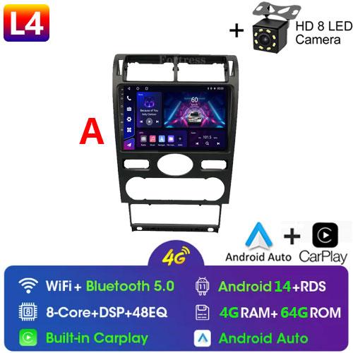 2din Android14 автомобильное радио мультимедиа Carplay авто GPS навигация для Ford Mondeo Mondeo 3 2000 2001 2002 2003 2004 2005 2006-2007