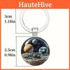 Galactic Planet Theme Keychain With Zinc Alloy Durable Material For Gift Giving And Collectors