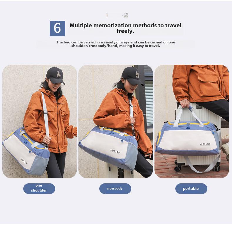 Спортивная дорожная сумка с отделением для влажной и сухой одежды, сумка для фитнеса и плавания, чемодан через плечо с отделением для обуви, возможность нанесения индивидуального логотипа