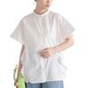 Oshare Walker Side Flare Short Loose 12tn0wx n'OrLABEL Blouse, Women's Top, Ruffled, Sleeve, Elegant, Slimming, Fit, Simple, Stylish, Spring/Summer,