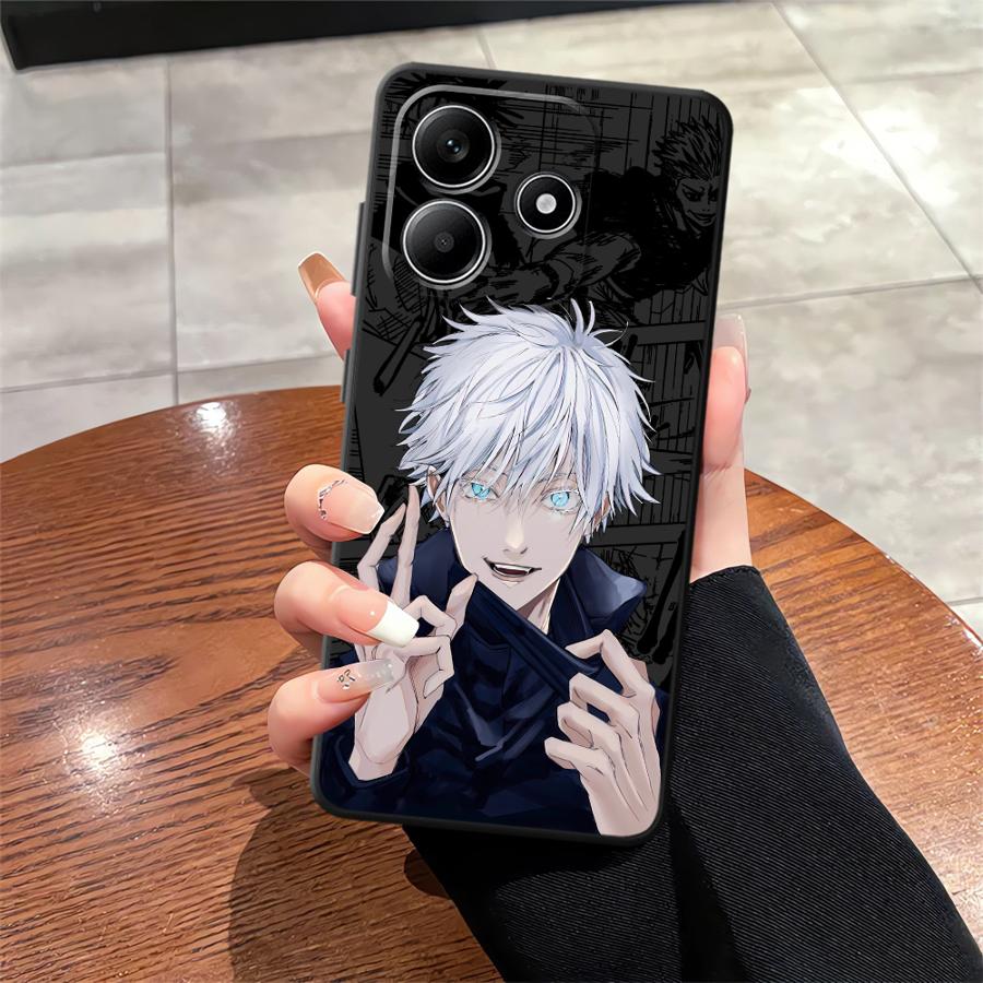 Чехол-бампер для телефона Xiaomi Redmi Note 11 13 12 Pro Plus 12S 10S 9s 10 9 8 Pro 11S с изображением из аниме J-ujutsu Cool Kaisen