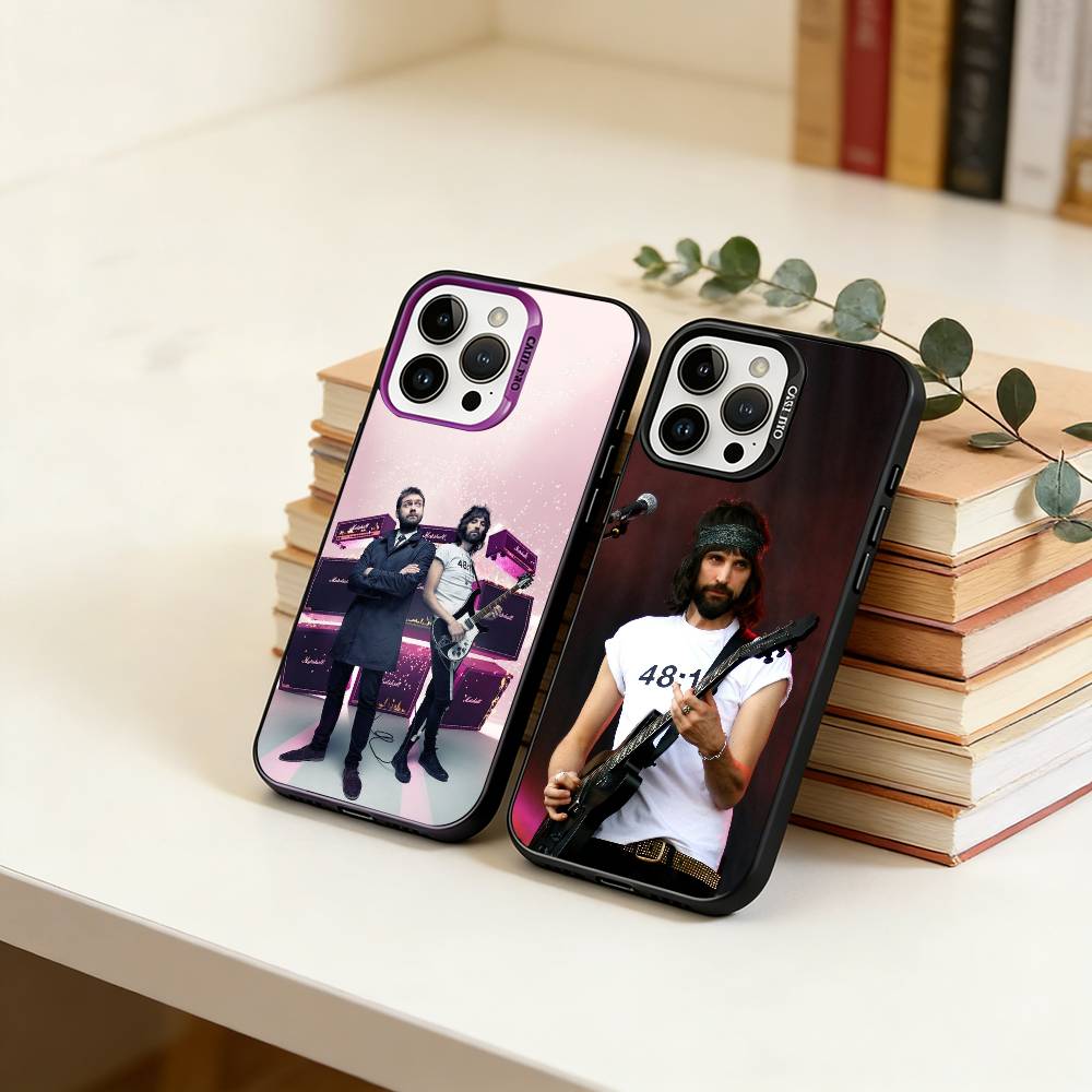 KK-Kasabian Phone Case For iPhone 17,16,15,14,13,12,11 Plus,Pro Max,XS,Colorful Silver Black Cover